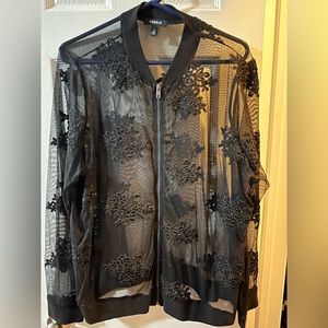 Sheer Bomber Jacket